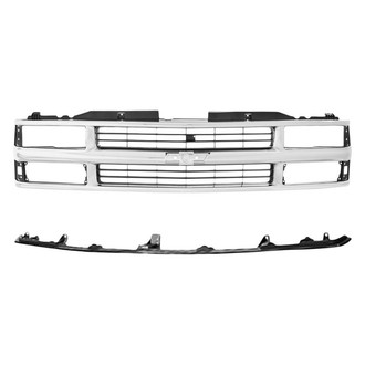 Replacement - 2-Piece (Grille, Front Center Bumper Filler) (Standard Line)