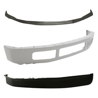 Replacement - 3-Piece (Front Bumper Face Bar, Front Bumper Spoiler, Front Upper Bumper Cover) (Standard Line)