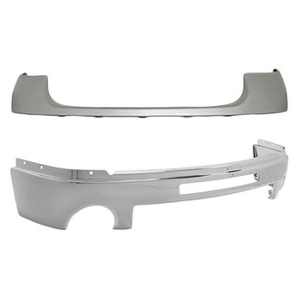 Replacement - 2-Piece (Front Upper Bumper Cover, Front Bumper Face Bar) (Standard Line)
