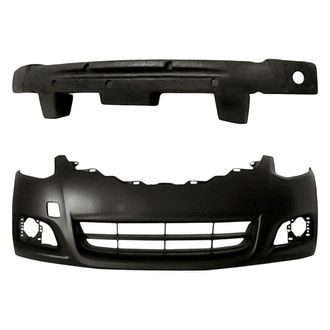 Replacement - 2-Piece (Front Bumper Cover, Front Bumper Absorber) (Standard Line)