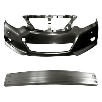 Replacement - 2-Piece (Front Bumper Cover, Front Bumper Cover Reinforcement) (Standard Line)
