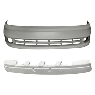 Replacement - 2-Piece (Front Bumper Cover, Front Bumper Absorber) (Standard Line)