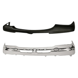Replacement - 2-Piece (Front Upper Bumper Cover, Front Bumper Face Bar) (Standard Line)