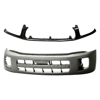 Replacement - 2-Piece (Front Bumper Cover, Lower Grille Shell) (Standard Line)