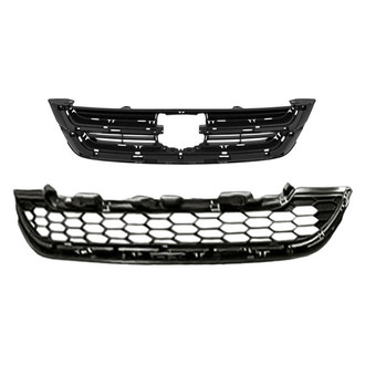 Replacement - 2-Piece (Upper Grille, Front Lower Bumper Grille)