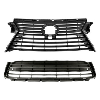 Replacement - 2-Piece (Grille, Front Bumper Grille) (Standard Line)