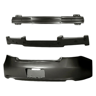 Replacement - 3-Piece (Rear Bumper Cover, Rear Bumper Reinforcement, Rear Bumper Absorber) (Standard Line)
