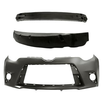 Replacement - 3-Piece (Front Bumper Cover, Front Bumper Reinforcement, Front Bumper Absorber) (Standard Line)