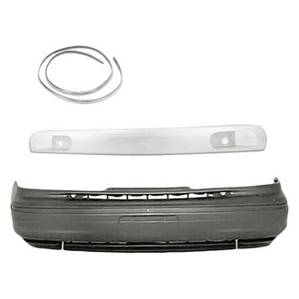Replacement - 3-Piece (Front Bumper Cover, Front Bumper Reinforcement, Front Bumper Impact Strip) (Standard Line)