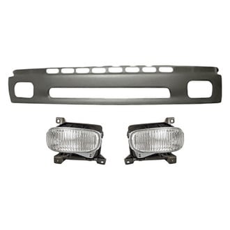 Replacement - 3-Piece (Front Lower Bumper Face Bar, Driver and Passenger Side Fog Light) (Standard Line)