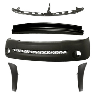 Replacement - 5-Piece (Front Bumper Cover, Front Bumper Reinforcement, Front Inner and Outer Bumper Extension, Front Upper Bumper Cover Retainer) (Standard Line)