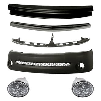 Replacement - 6-Piece (Front Bumper Cover, Driver and Passenger Side Fog Light, Front Bumper Reinforcement, Front Bumper Cover Molding, Front Upper Bumper Cover Retainer) (Standard Line)