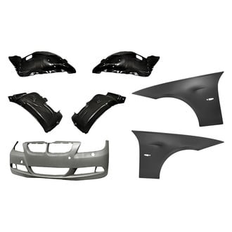 Replacement - 7-Piece (Front Bumper Cover, Front Driver and Passenger Side Fender, Front Driver and Passenger Side Fender Liner Front Section, Front Driver and Passenger Side Fender Liner Rear Section) (Standard Line)
