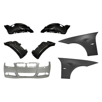 Replacement - 7-Piece (Front Bumper Cover, Front Driver and Passenger Side Fender, Front Driver and Passenger Side Fender Liner Front Section, Front Driver and Passenger Side Fender Liner Rear Section) (Standard Line)