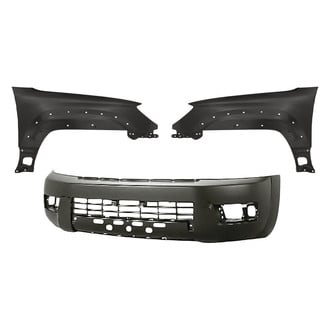 Replacement - 3-Piece (Front Bumper Cover, Front Driver and Passenger Side Fender) (Standard Line)