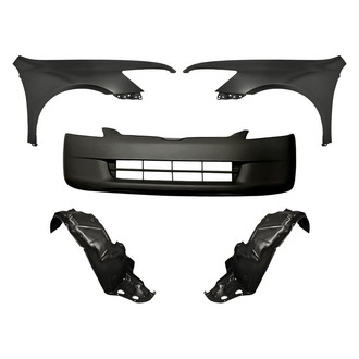 Replacement - 5-Piece (Front Bumper Cover, Front Driver and Passenger Side Fender, Front Driver and Passenger Side Fender Liner) (Standard Line)