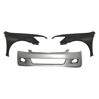Replacement - 3-Piece (Front Bumper Cover, Front Driver and Passenger Side Fender) (Standard Line)