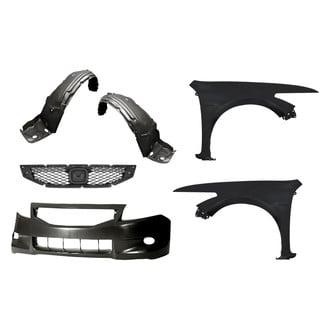 Replacement - 6-Piece (Front Bumper Cover, Front Driver and Passenger Side Fender, Grille, Front Driver and Passenger Side Fender Liner) (Standard Line)