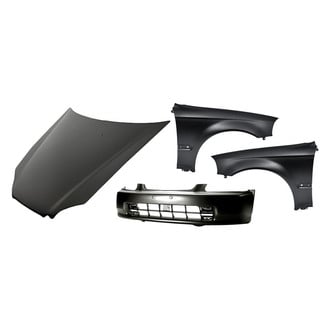 Replacement - 4-Piece (Front Bumper Cover, Front Driver and Passenger Side Fender, Hood Panel) (Standard Line)