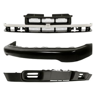 Replacement - 3-Piece (Grille, Front Bumper Face Bar, Front Bumper Air Deflector) (Standard Line)