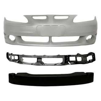 Replacement - 3-Piece (Front Bumper Cover, Front Bumper Cover Reinforcement, Header Panel) (Standard Line)