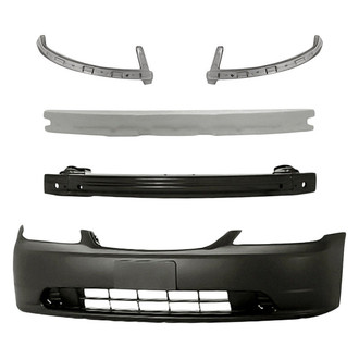 Replacement - 5-Piece (Front Bumper Cover, Front Bumper Reinforcement, Front Inner and Outer Bumper Cover Stiffener Bracket, Front Bumper Absorber) (Standard Line)