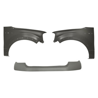 Replacement - 3-Piece (Front Upper Bumper Cover, Front Driver and Passenger Side Fender) (Standard Line)