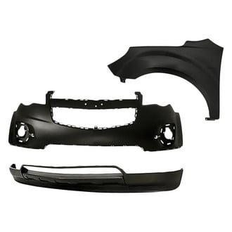 Replacement - 3-Piece (Front Upper Bumper Cover, Front Lower Bumper Valance, Front Driver Side Fender) (Standard Line)