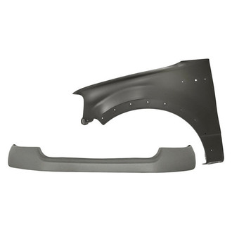 Replacement - 2-Piece (Front Upper Bumper Cover, Front Driver Side Fender) (Standard Line)