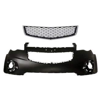 Replacement - 2-Piece (Front Upper Bumper Cover, Lower Grille) (Standard Line)