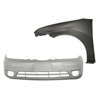 Replacement BNDL-221745 - 2-Piece (Front Bumper Cover, Front Driver Side Fender) (CAPA Certified)