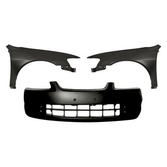 Replacement - 3-Piece (Front Bumper Cover, Front Driver and Passenger Side Fender) (Standard Line)