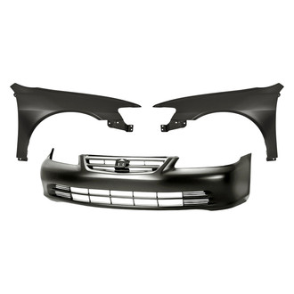 Replacement - 3-Piece (Front Bumper Cover, Front Driver and Passenger Side Fender) (Standard Line)