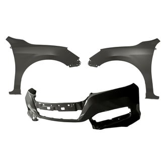 Replacement - 3-Piece (Front Bumper Cover, Front Driver and Passenger Side Fender)