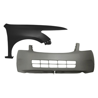 Replacement - 2-Piece (Front Bumper Cover, Front Passenger Side Fender) (Standard Line)