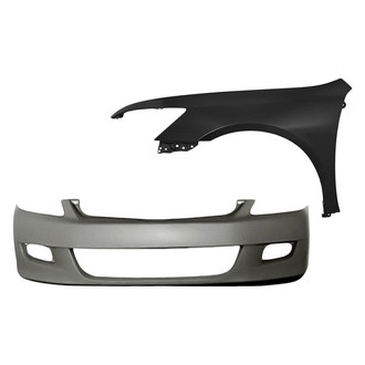 Replacement - 2-Piece (Front Bumper Cover, Front Driver Side Fender) (Standard Line)