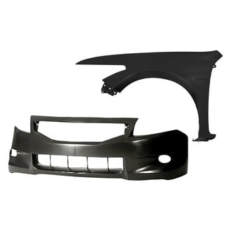 Replacement - 2-Piece (Front Bumper Cover, Front Driver Side Fender) (Standard Line)