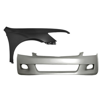 Replacement - 2-Piece (Front Bumper Cover, Front Passenger Side Fender) (CAPA Certified)
