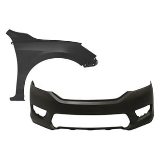 Replacement - 2-Piece (Front Bumper Cover, Front Passenger Side Fender) (CAPA Certified)