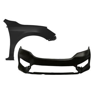 Replacement - 2-Piece (Front Bumper Cover, Front Passenger Side Fender) (CAPA Certified)