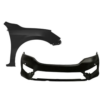 Replacement - 2-Piece (Front Bumper Cover, Front Passenger Side Fender) (CAPA Certified)