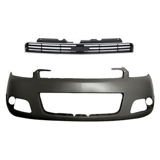 Replacement - 2-Piece (Front Bumper Cover, Grille) (Standard Line)