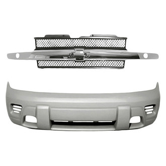 Replacement - 2-Piece (Front Bumper Cover, Grille) (Standard Line)