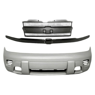 Replacement - 2-Piece (Front Bumper Cover, Grille) (Standard Line)