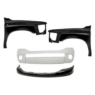 Replacement - 4-Piece (Front Upper Bumper Cover, Front Driver and Passenger Side Fender)