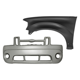 Replacement - 2-Piece (Front Bumper Cover, Front Driver Side Fender) (Standard Line)
