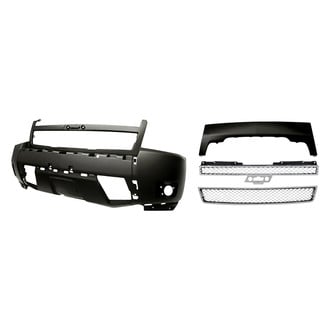 Replacement - 4-Piece (Front Lower Bumper Cover, Upper and Lower Grille) (Standard Line)
