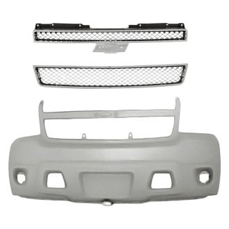 Replacement - 3-Piece (Front Bumper Cover, Upper and Lower Grille) (Standard Line)