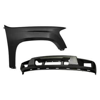 Replacement - 2-Piece (Front Lower Bumper Cover, Front Passenger Side Fender)