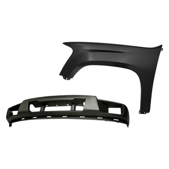 Replacement - 2-Piece (Front Lower Bumper Cover, Front Driver Side Fender)